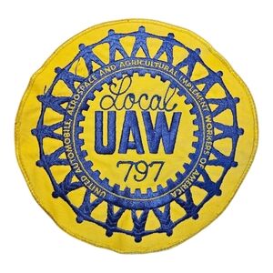 Vintage United Auto Workers Local 797 Large Patch